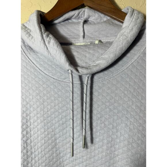 L.L. Bean Women Sweatshirt Lavender Quilted Funnel Neck Size Small Petite - Picture 2 of 11